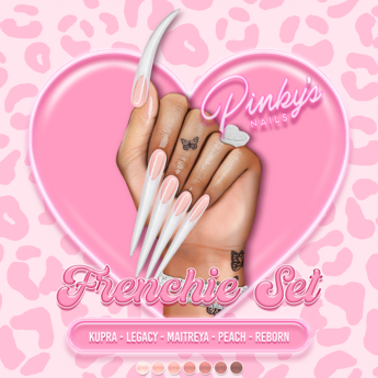 Second Life Marketplace - !! Pinky's Nails !! Frenchie Set ' Stiletto